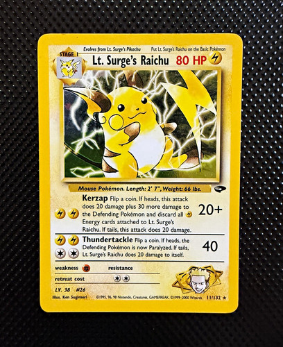 Pokémon tcg tenente surge - pokémon, surge's