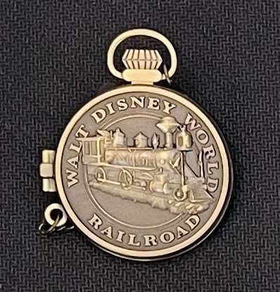 Spilla orologio tasca treno - spilla,